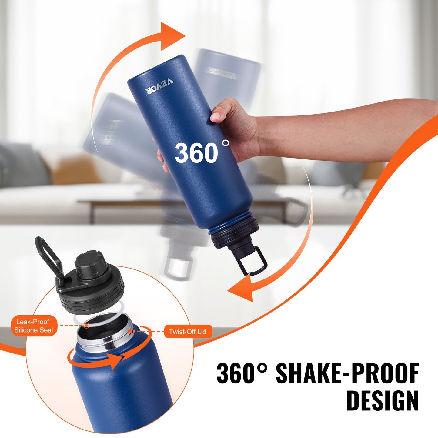 40oz Blue Steel Bottle
