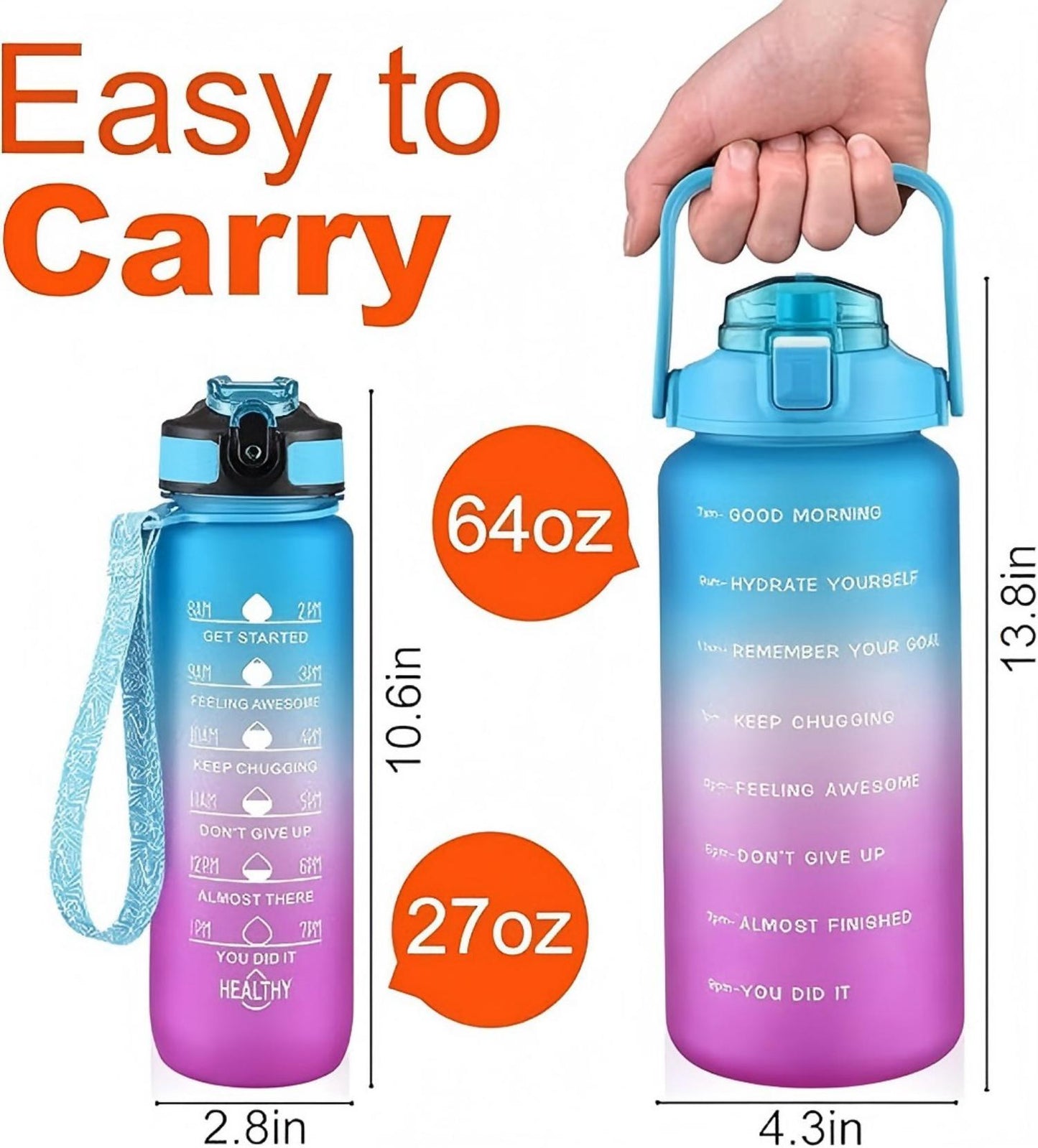 Half Gallon Water Bottles