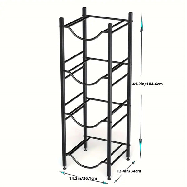 4-Layer Water Bottle Rack