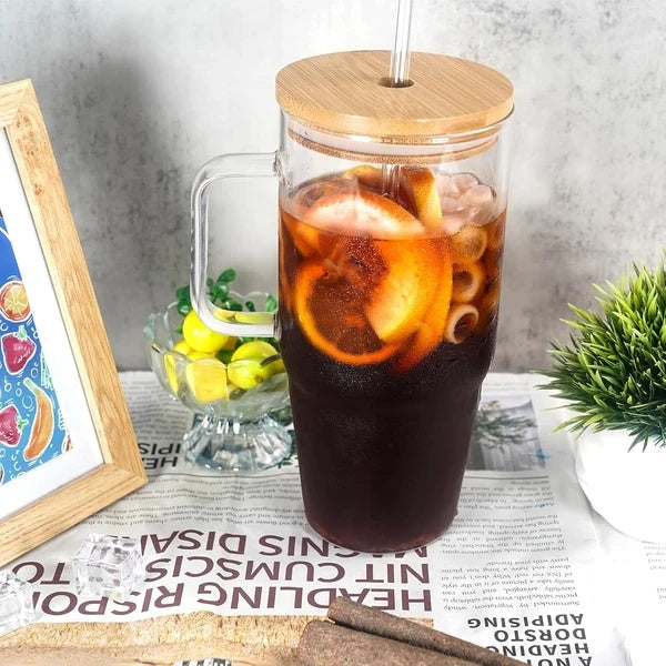 Glass Iced Coffee Cup