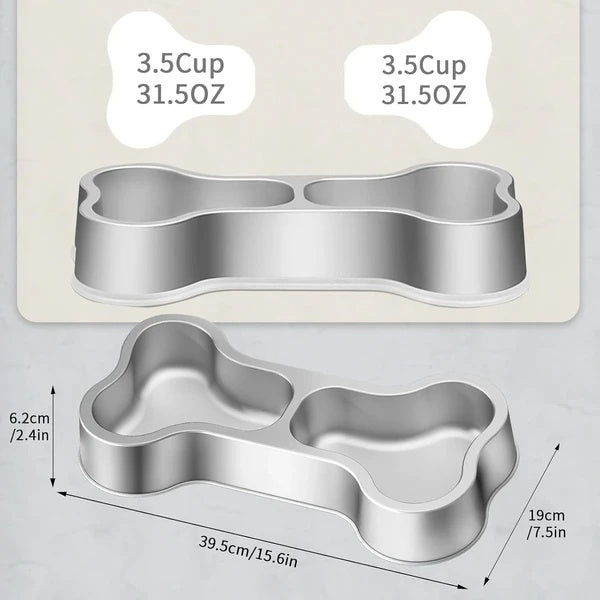 Dual Dog Bowl Set